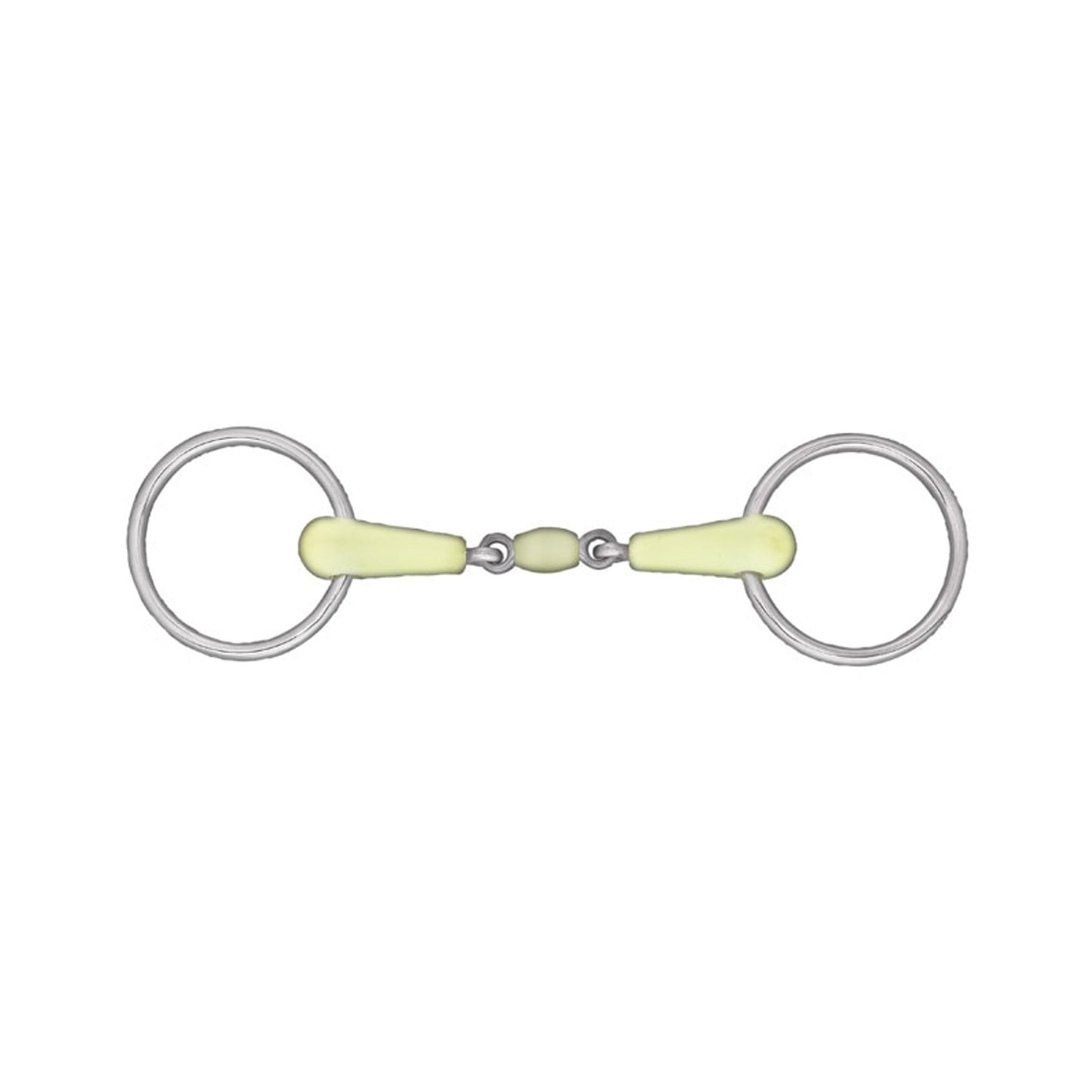 Double-Jointed Loose Ring Apple Snaffle Bit No Color 125 mm