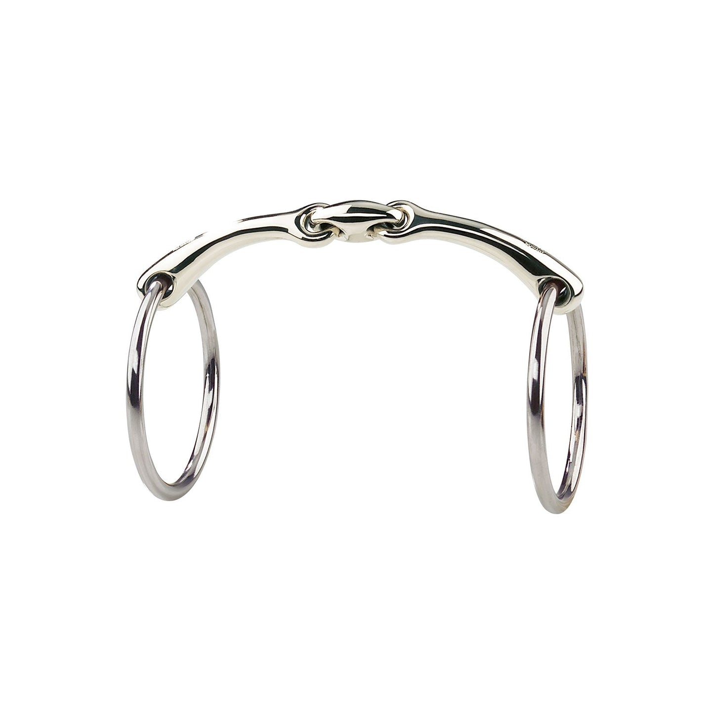 Dynamic RS Sensogan Loose Ring Snaffle, Double Jt., 14 mm No Color 115 mm
