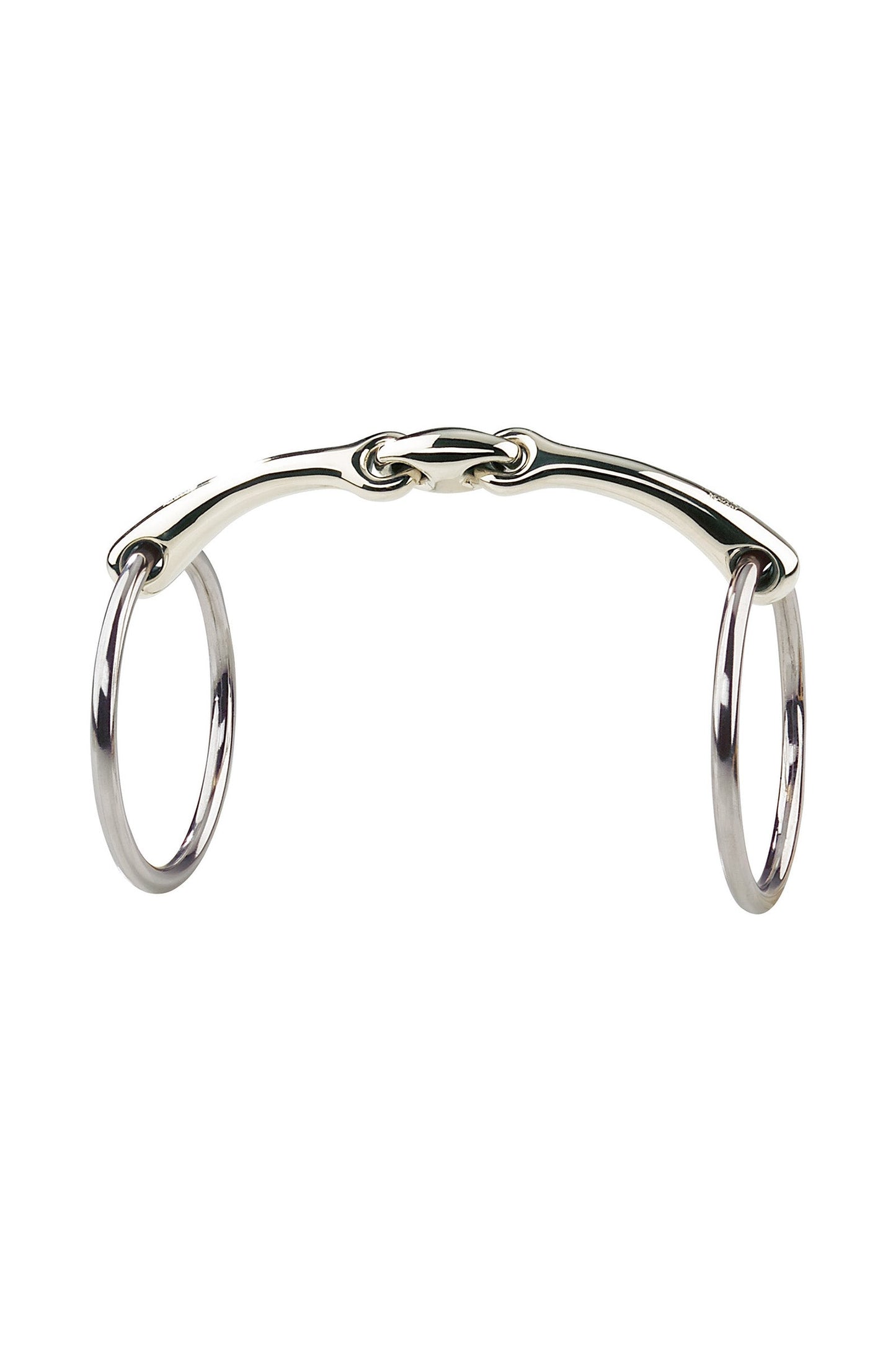 Dynamic RS Sensogan Loose Ring Snaffle, Double Jt., 16 mm No Color 125 mm