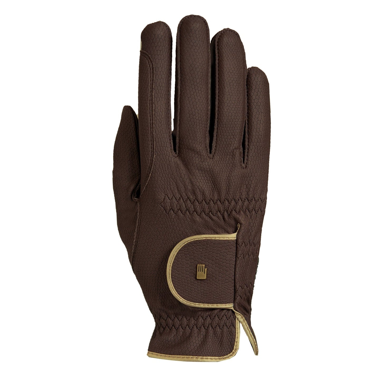 Lona Riding Gloves Brown/Gold 8