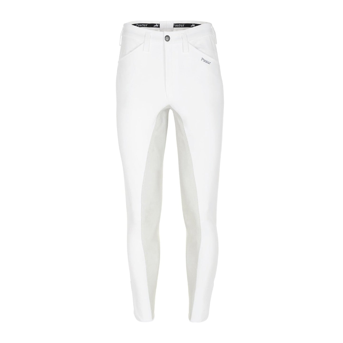 Rossini Mens Full Seat Breeches White/ Aqua Blue 94