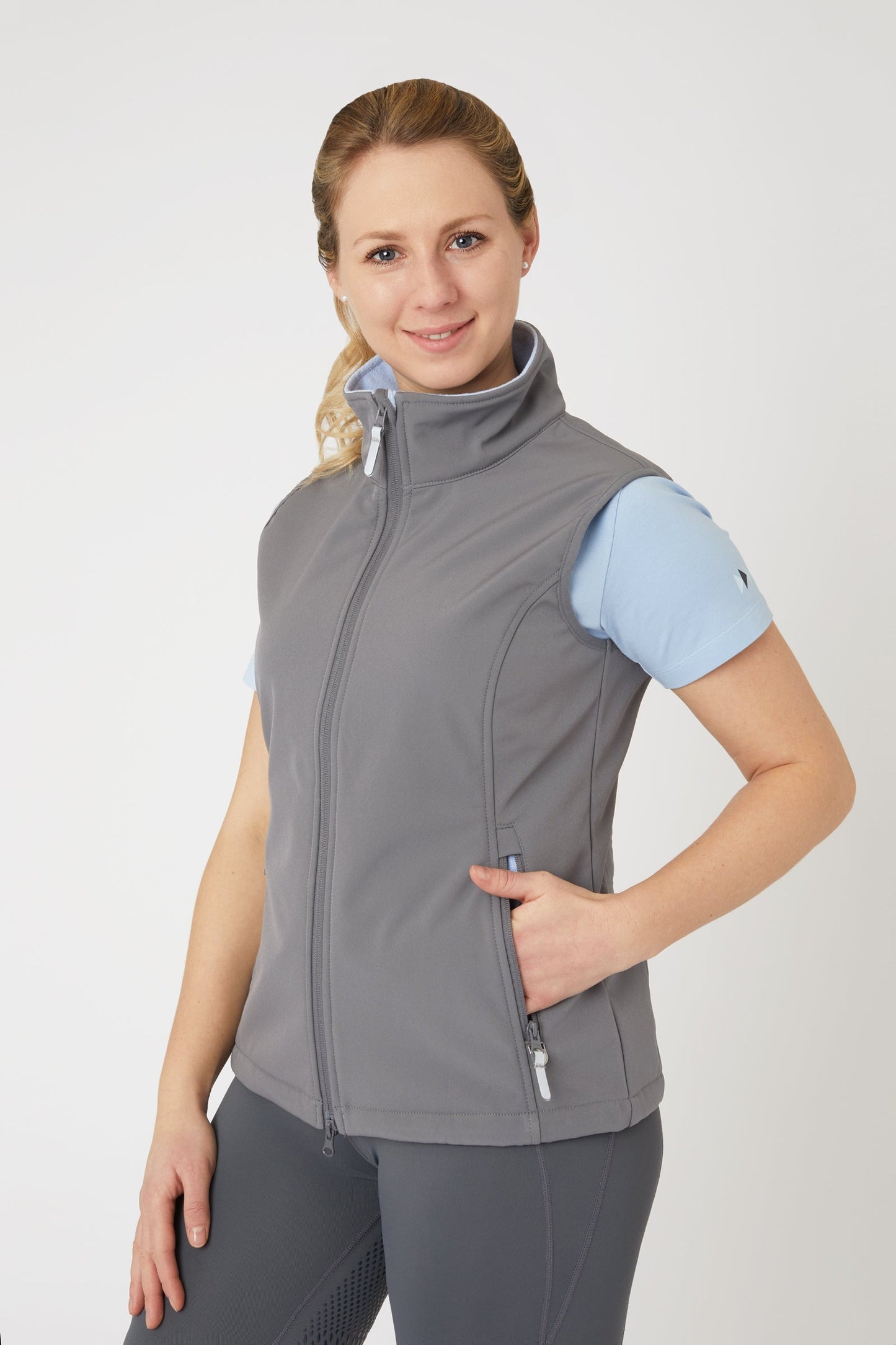 Trisha Women's Softshell Riding Vest Smoked Pearl Grey 8