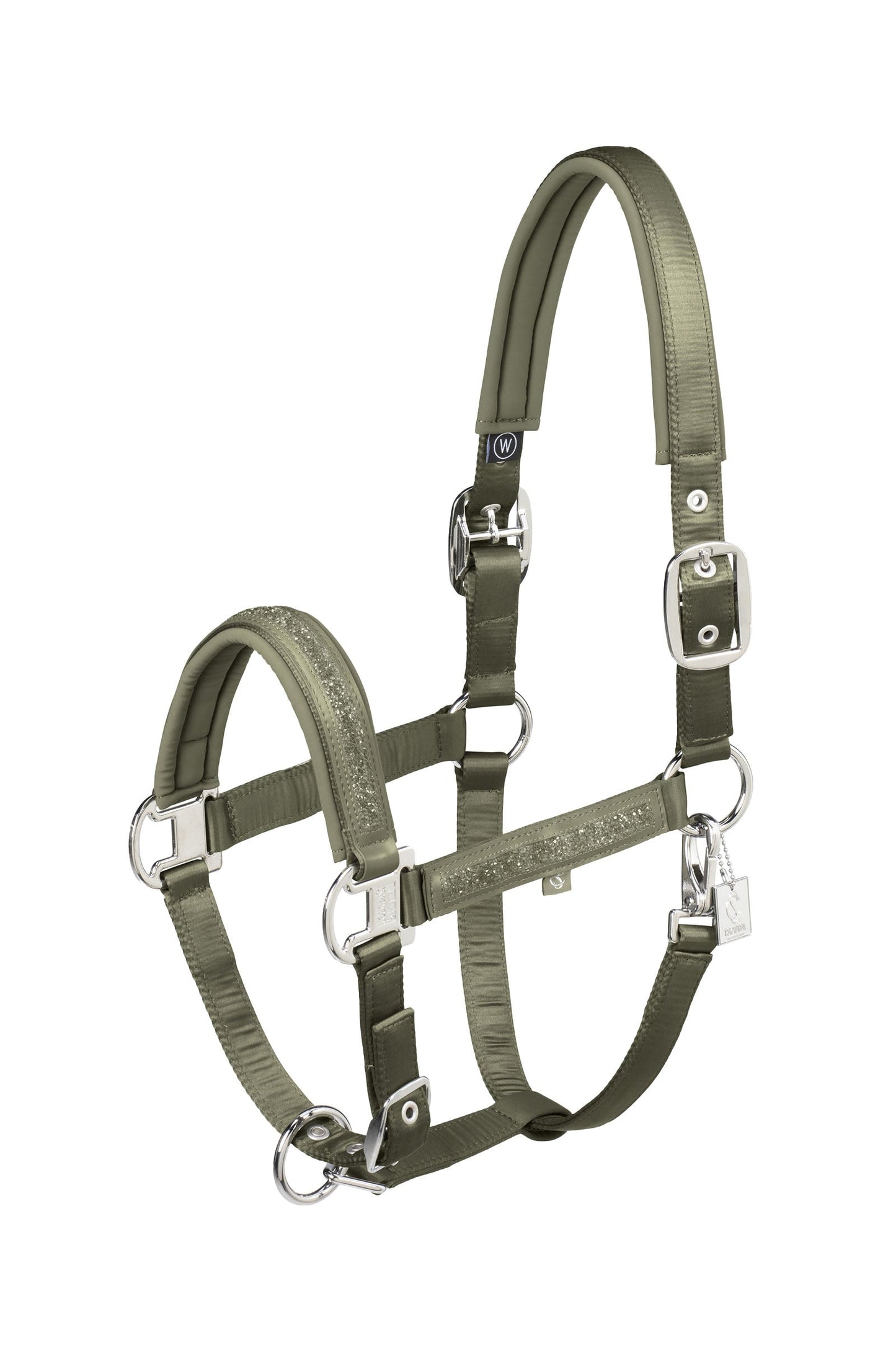 Classic Sports SS25 Mattgloss Jewel Double Pin Headcollar dusty olive X-Full