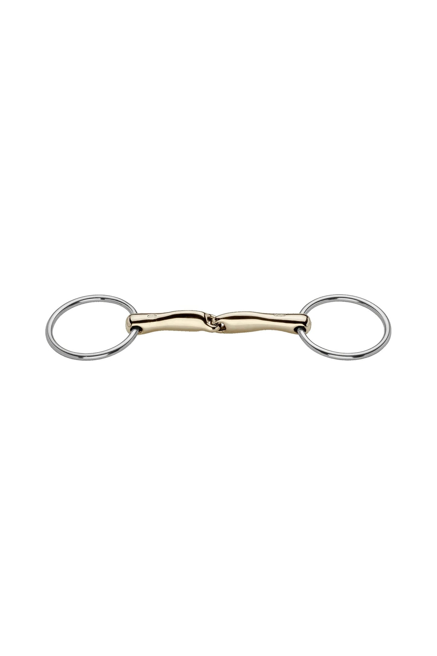 Novocontact Loose Ring Snaffle 14mm Single Jointed Sensogan 70mm Stainless Steel Rings silver 115 mm