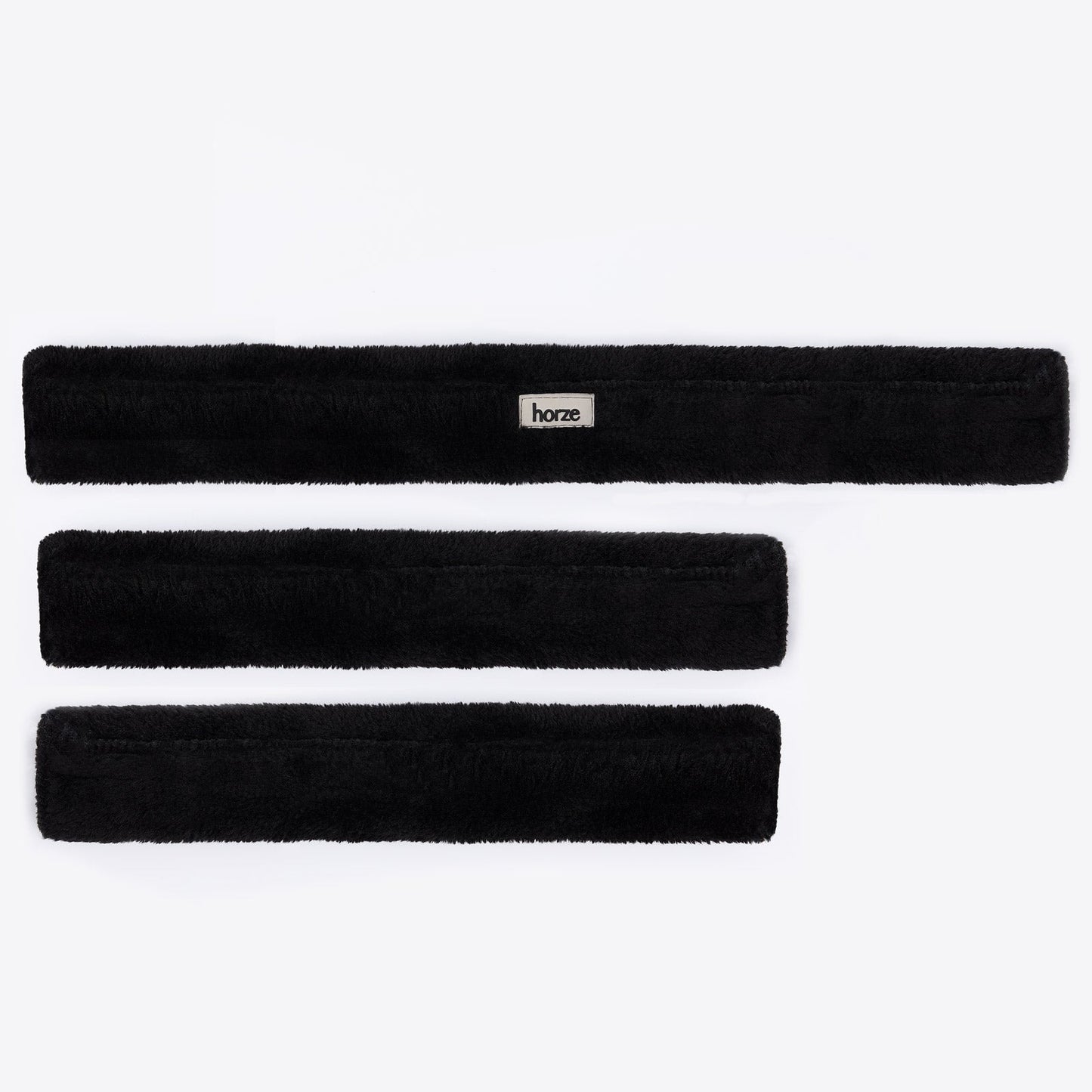 Narvik Faux Fur Breast Plate Set (3pcs.) Black One Size