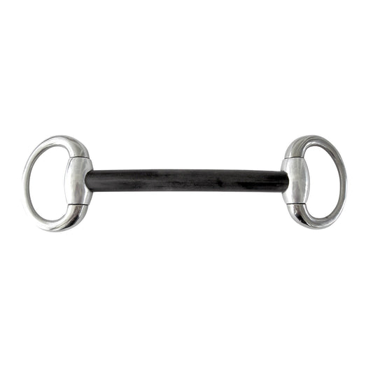 Mullen Mouth snaffle, hard carbon 16mm No Color 115 mm