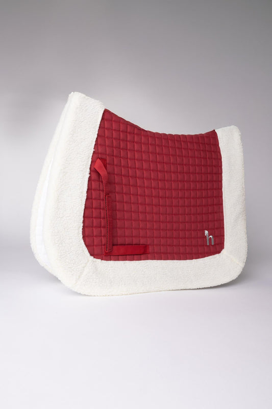 Christmas Saddlepad Dark Red F