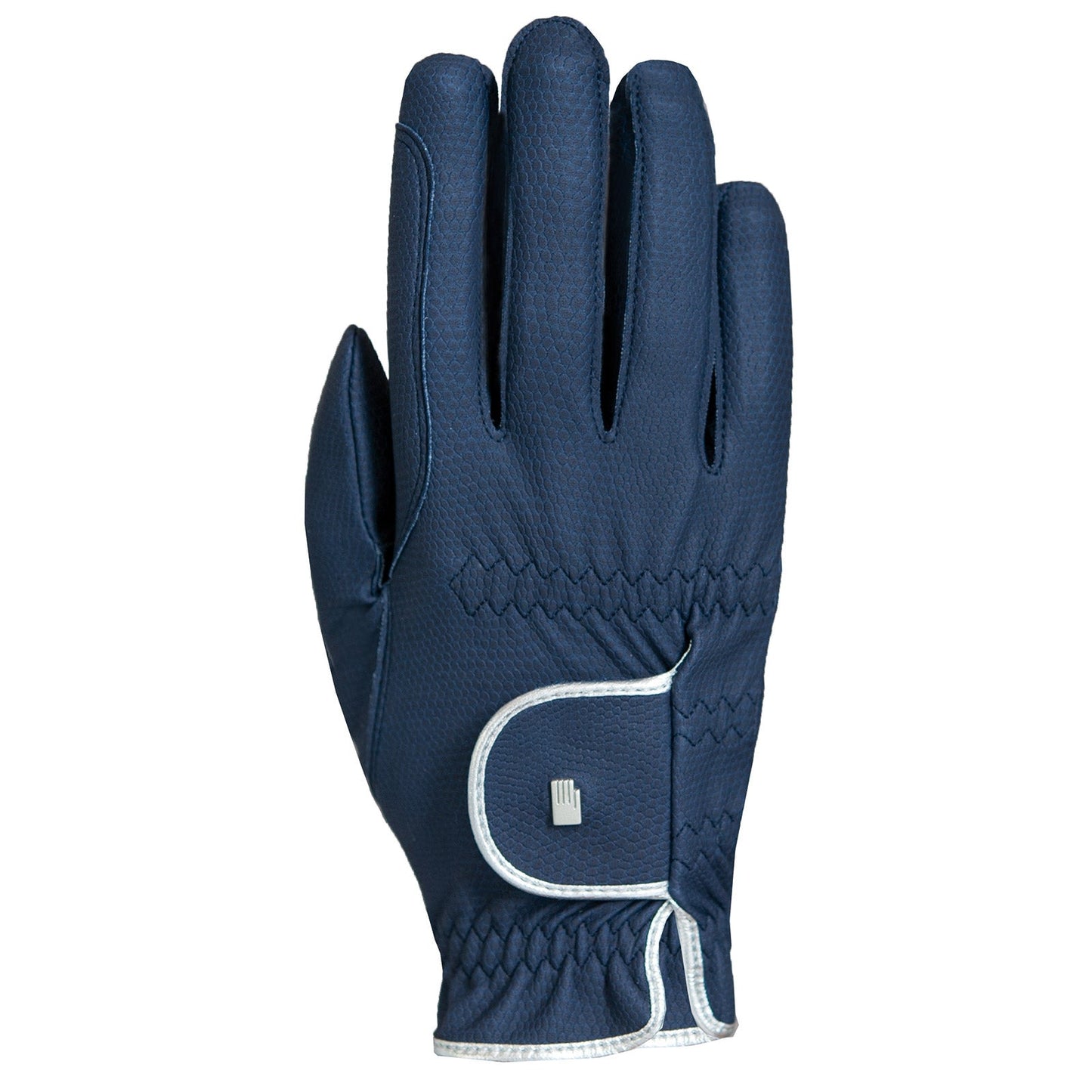 Lona Riding Gloves Dark Blue/Silver 6,5