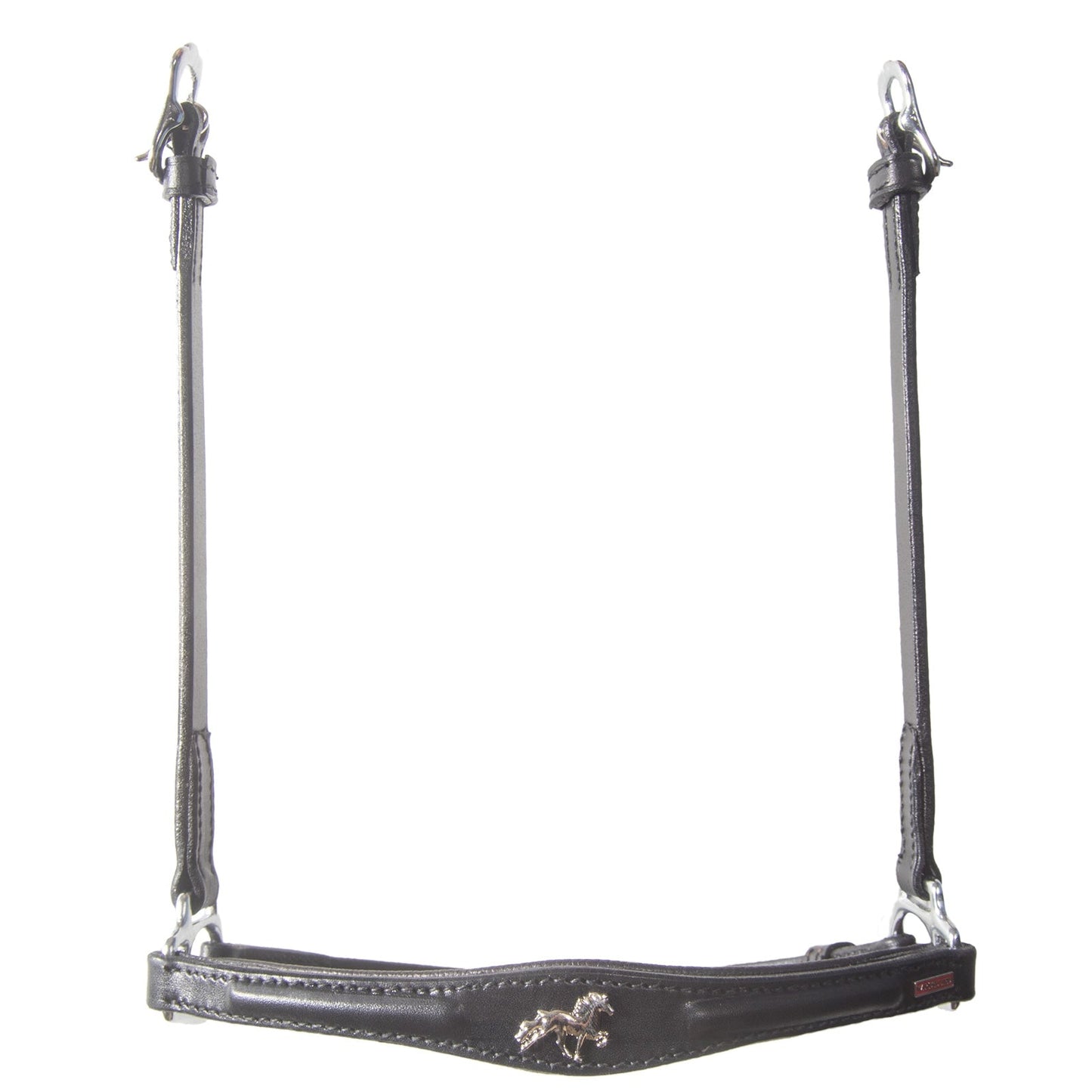Hannoveran noseband with horse emblem Black Icelandic Horse