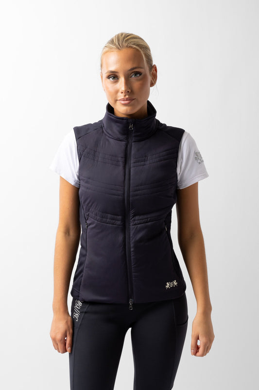 Isabelle Women's Padded Riding Vest Dark Navy 6