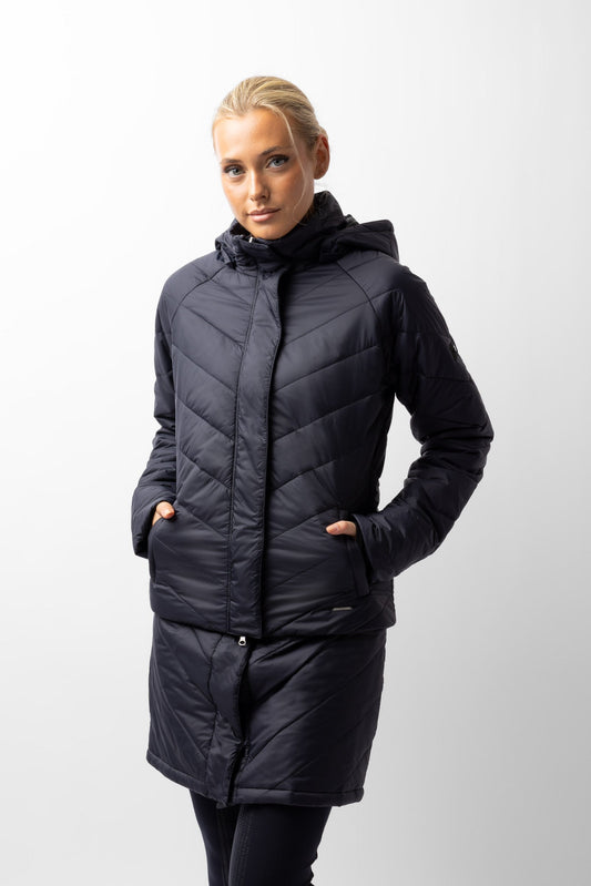 Aurora Padded Parka Riding Riding Jacket with Removable Skirt Dark Navy 8