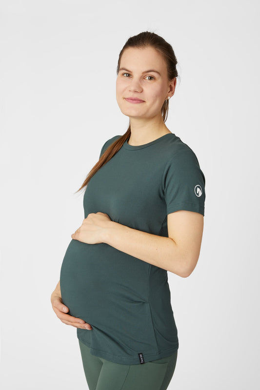Lily Maternity Functional T-Shirt Cilantro Green 8