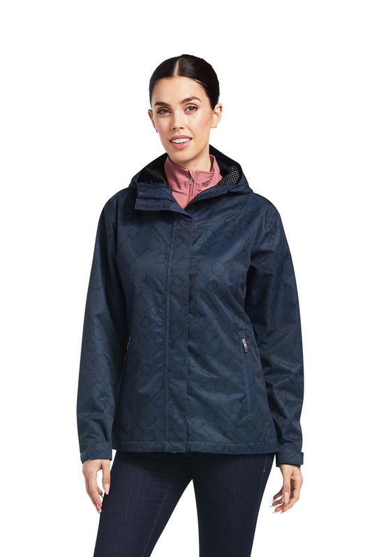 Spectator Women's Waterproof Jacket Blue/ Bit Print XS