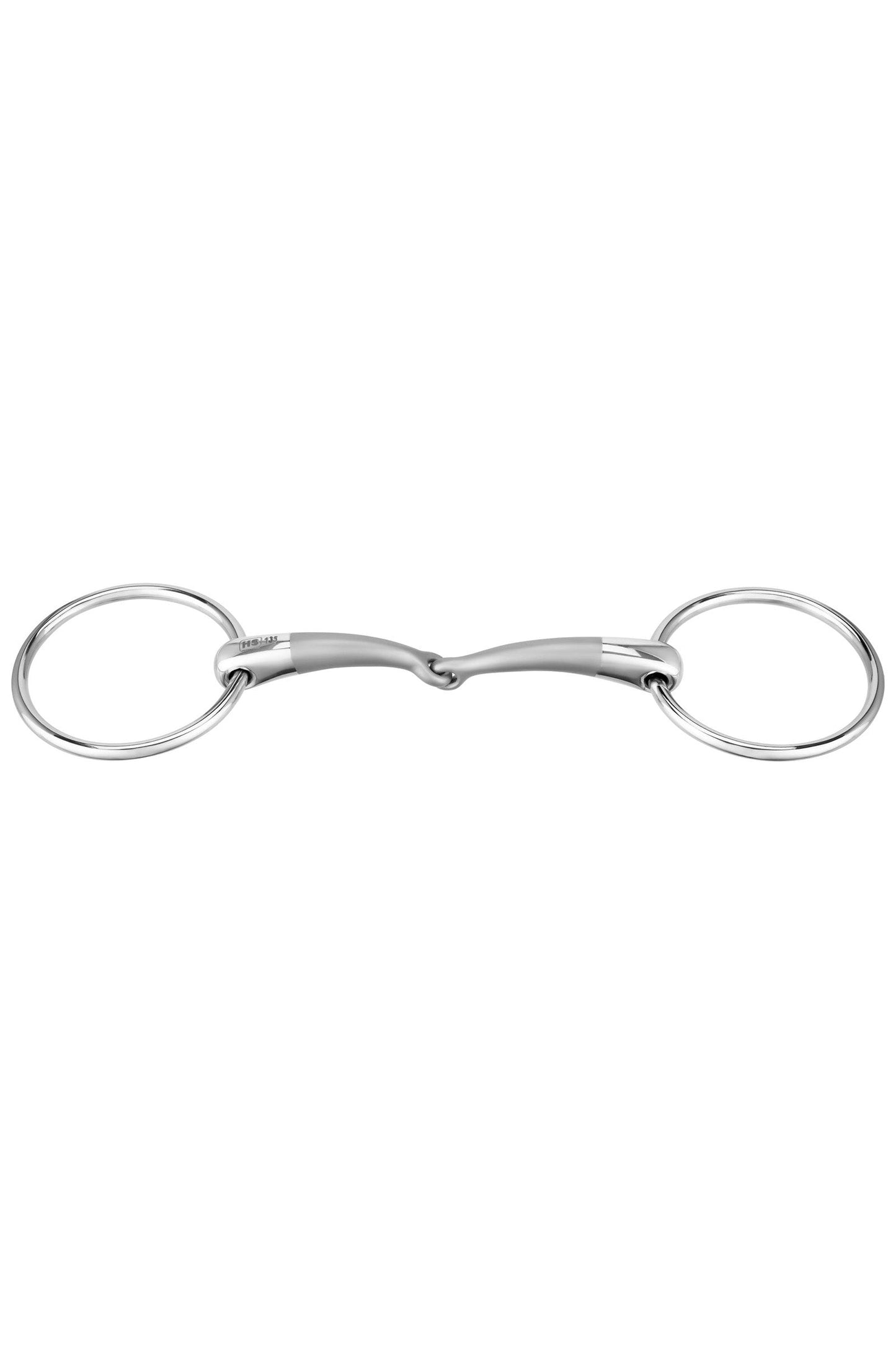 Satinox Single Jointed Loose Ring Snaffle, 14mm Silver 115 mm