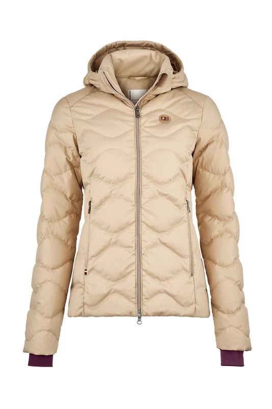 Mid-Weight Women's Re-Down Jacket Beige 8
