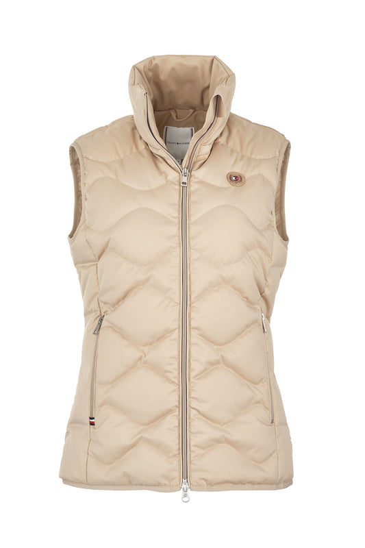 Mid-Weight Re-Down Women's Vest Beige 8