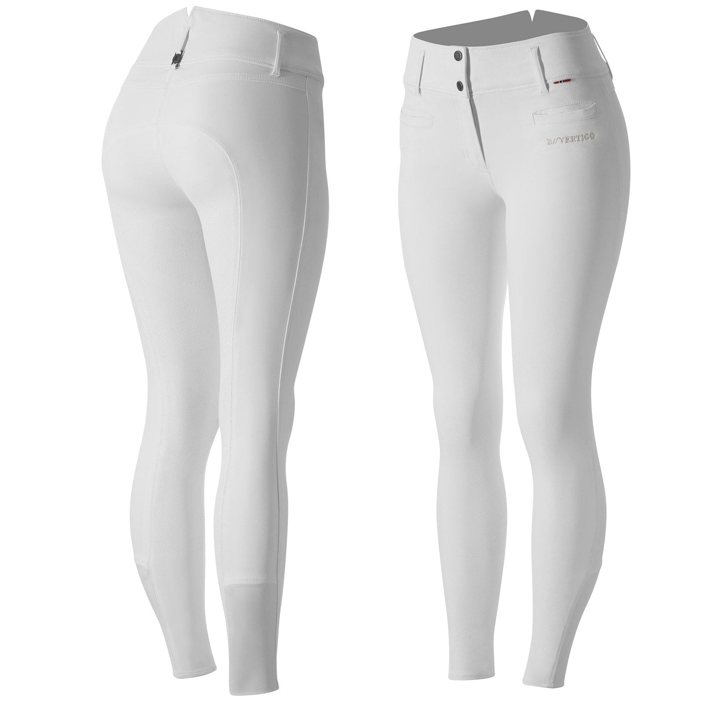 Tiffany Women's Silicone Full Seat Breeches UPF 50+ Bright White 4