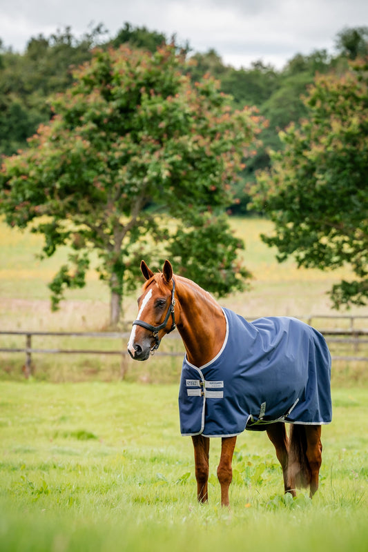 Amigo Ripstop 900D Turnout Rug, 200 g Navy/Titanium Grey 125