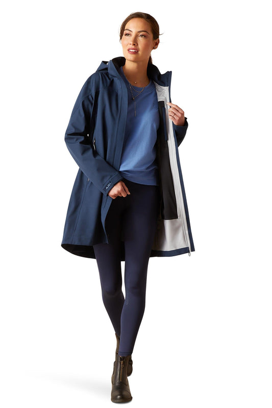 Coastal H2O Women's Long Waterproof Parka Navy XS