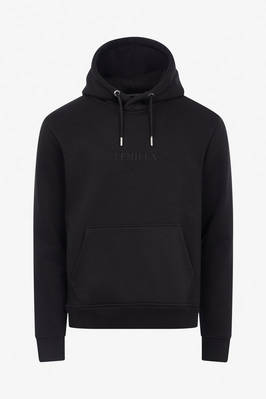 Men´s Hoodie With Kangaroo Pocket Black L