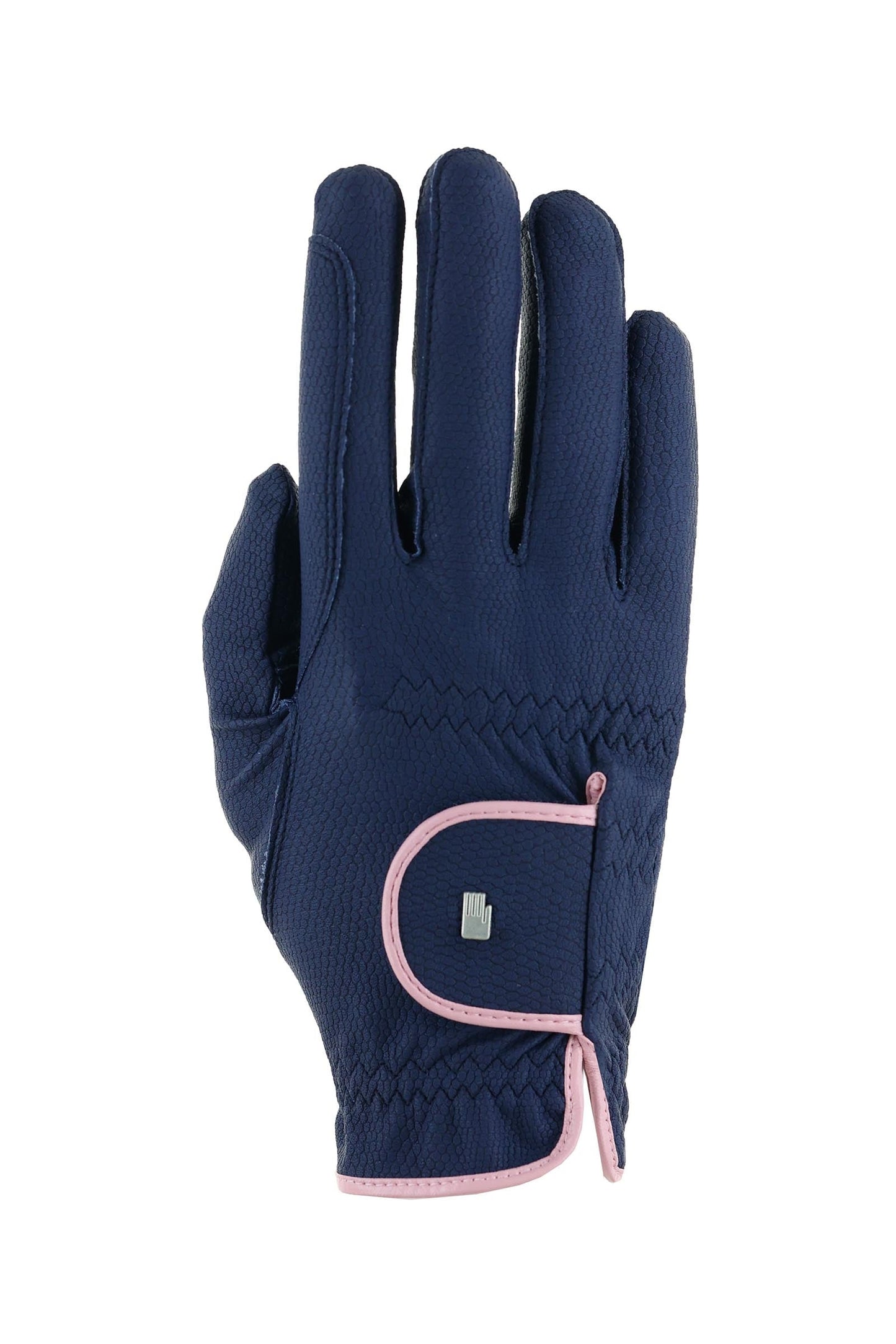 Lona Riding Gloves Navy/Vintage Pink 7