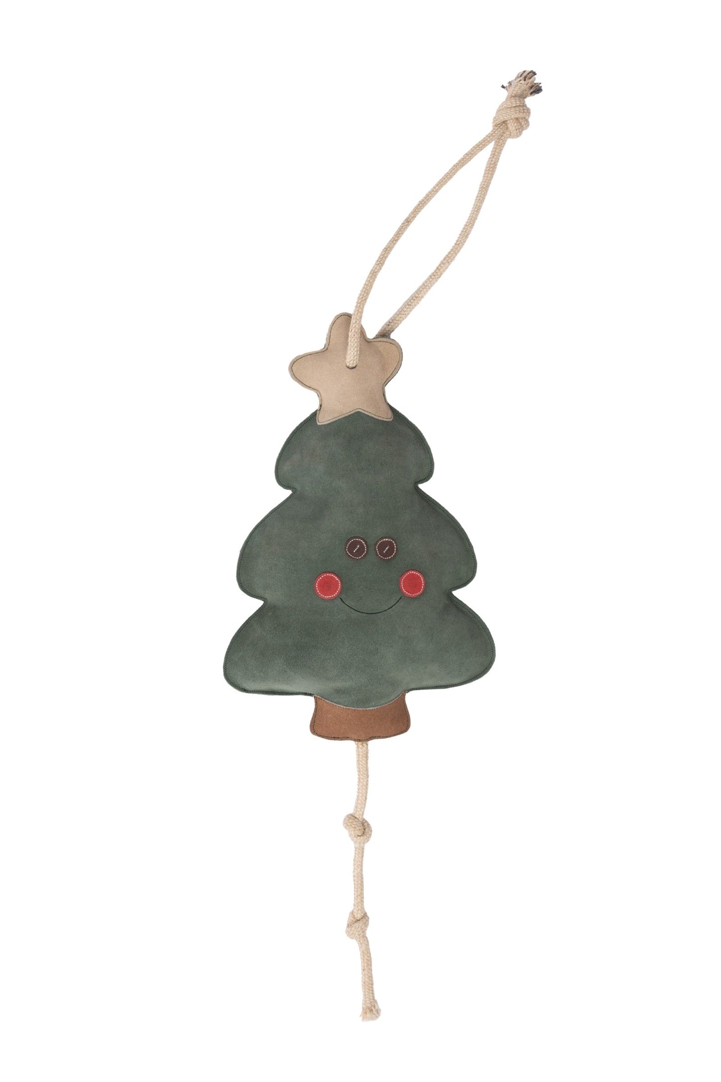 Leather Horse Toy Christmas Edition green One Size