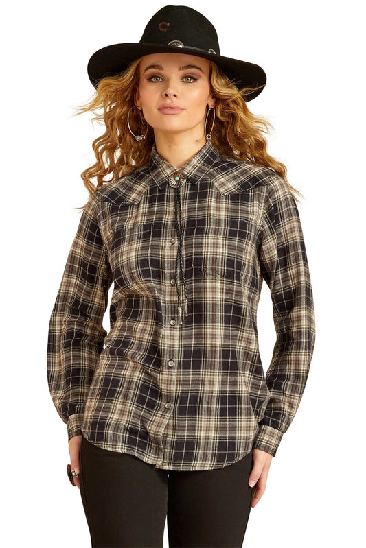Billie Jean Women's Long Sleeve Shirt Cheyenne Plaid S